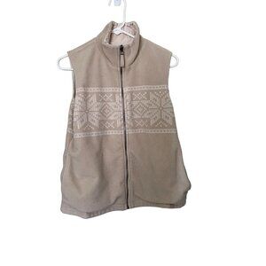 Lauren Ralph Lauren Reversible Vest Medium Womens  Tan natural capsule